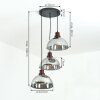 AANNESTAD Pendant Light Dark wood, black, 3-light sources
