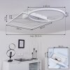 LOFTHEIM Ceiling Light LED chrome, white, 1-light source