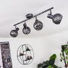 STAVIK Ceiling Light black, silver, 4-light sources