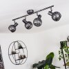 STAVIK Ceiling Light black, silver, 4-light sources
