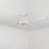 TJERNE ceiling fan LED white, 1-light source, Remote control