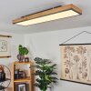 SALMI Ceiling Light LED Wood like finish, black, white, 1-light source