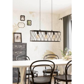 Eglo-Leuchten GILTSPUR Pendant Light black, 3-light sources