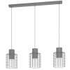 Eglo-Leuchten MILLIGAN Pendant Light black, white, 3-light sources