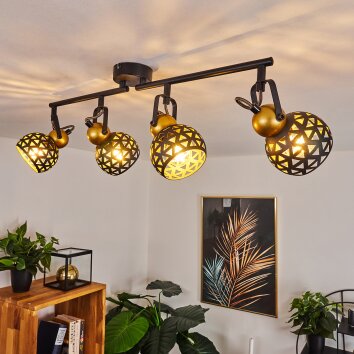 GOMSRUD Ceiling Light black, 4-light sources