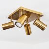 ZUOZ Ceiling Light antique brass, 4-light sources