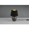 Reality ABBY Table lamp dark brown, matt nickel, 1-light source