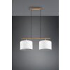 Trio-Leuchten KORBA Pendant Light brown, 2-light sources