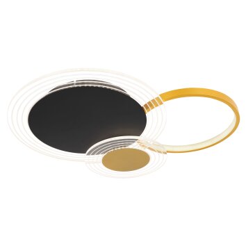 Globo SENNA Ceiling Light LED black, 1-light source, Remote control
