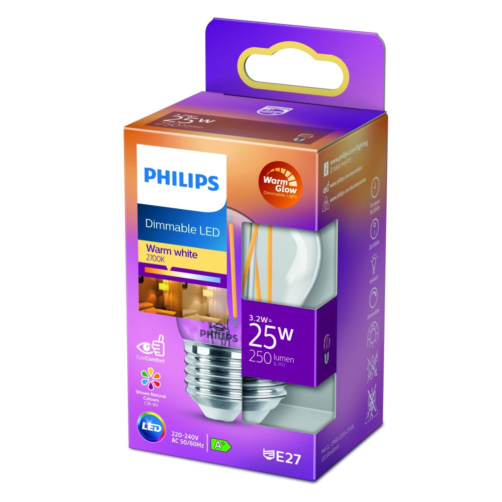 Philips LED E27 5,5 Watt 1800 Kelvin 250 Lumen 8719514315495