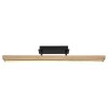 Globo DORO Ceiling Light LED Wood like finish, black, 1-light source