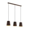 Eglo-Leuchten SEGEZIA Pendant Light Mocha, 3-light sources