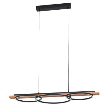 Eglo-Leuchten BOYAL Pendant Light LED brown, black, 3-light sources