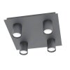 Eglo-Leuchten VALCASOTTO Ceiling Light LED black, 4-light sources
