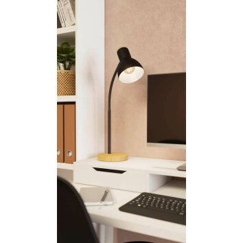 Eglo-Leuchten VERADAL Table lamp brown, black, 1-light source