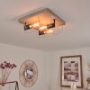 HODNE Ceiling Light grey, Ecru, black, 3-light sources