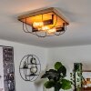 HODNE Ceiling Light Ecru, black, 3-light sources