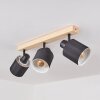 SUMLILI Ceiling Light Ecru, black, 3-light sources