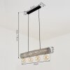 CANEDO Pendant Light grey, black, 4-light sources