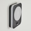 HAGA Outdoor Wall Light LED black, 1-light source, Motion sensor