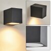 SKAABU Outdoor Wall Light black, white, 1-light source