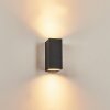 SKAABU Outdoor Wall Light black, white, 2-light sources