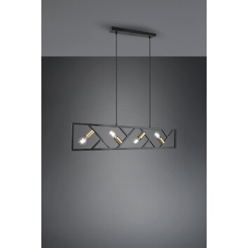 Trio-Leuchten BELA Pendant Light black, 4-light sources