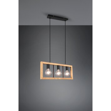 Trio-Leuchten AGRA Pendant Light black, 3-light sources
