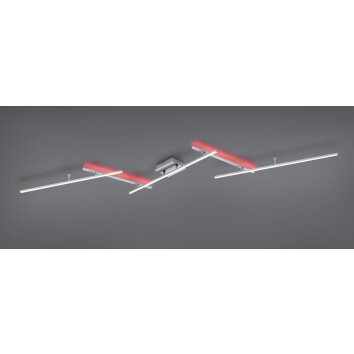 Trio-Leuchten ARVIN Ceiling Light LED matt nickel, 2-light sources, Remote control, Colour changer