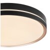 Globo MANNI Ceiling Light LED bronze, black, 1-light source, Remote control