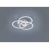 Reality CIRCLE Ceiling Light LED matt nickel, 1-light source, Remote control