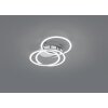 Reality CIRCLE Ceiling Light LED matt nickel, 1-light source, Remote control