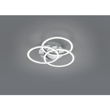 Reality CIRCLE Ceiling Light LED matt nickel, 1-light source, Remote control