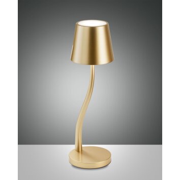 Fabas-Luce JUDY Table lamp LED gold, 1-light source