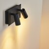 SAETER Outdoor Wall Light LED black, 2-light sources