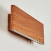 MOSAMBIK Wall Light LED brown, Dark wood, matt nickel, 1-light source
