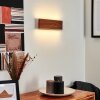 MOSAMBIK Wall Light LED brown, Dark wood, matt nickel, 1-light source