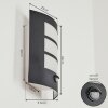 MATILAU Outdoor Wall Light black, white, 1-light source, Motion sensor
