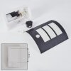 MATILAU Outdoor Wall Light black, white, 1-light source, Motion sensor