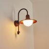 POHEI Outdoor Wall Light rust-coloured, 1-light source, Motion sensor