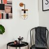 HODNE Wall Light brown, black, 1-light source