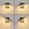 LYCKAN Outdoor Wall Light LED black, 1-light source, Motion sensor