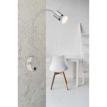 Globo MILLY Wall Light matt nickel, 1-light source