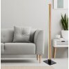 Globo DORO Floor Lamp Wood like finish, black, 1-light source