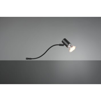 Trio-Leuchten GIADA Wall Light black, 1-light source