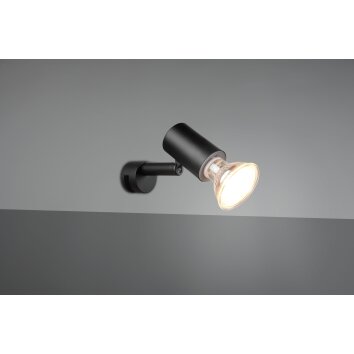 Trio-Leuchten LORENZO Wall Light black, 1-light source