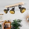 OSINA Ceiling Light brown, black, 3-light sources