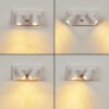 SAETER Outdoor Wall Light LED white, 2-light sources, Motion sensor