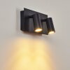 SAETER Outdoor Wall Light LED black, 2-light sources, Motion sensor
