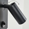SAETER Outdoor Wall Light LED black, 2-light sources, Motion sensor